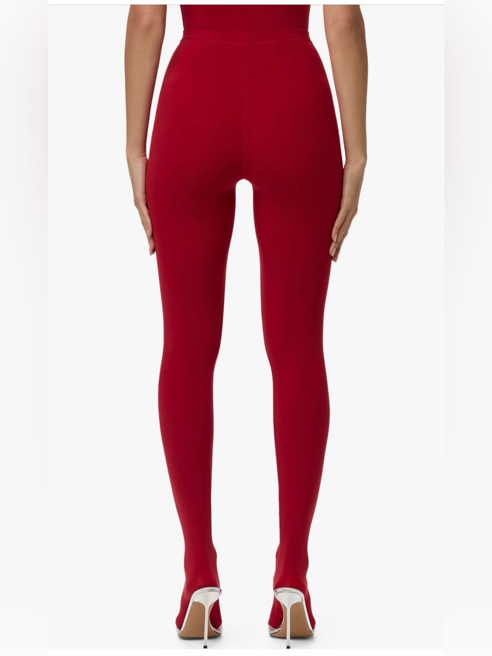 Naked Wardrobe Ruby Red Naked Stirrup Leggings